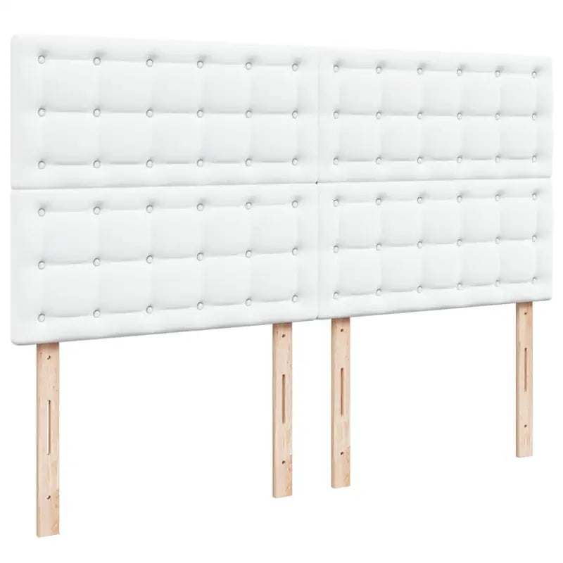 Ottomaanse bed met matras in wit materiaal en ruime opbergruimte - Bedden & bedframes