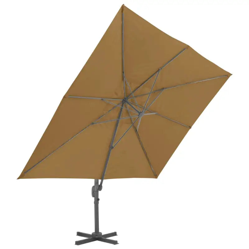 Parasol met draagbare voet en UV-bestendig doek voor optimale bescherming - Parasols en zonneschermen
