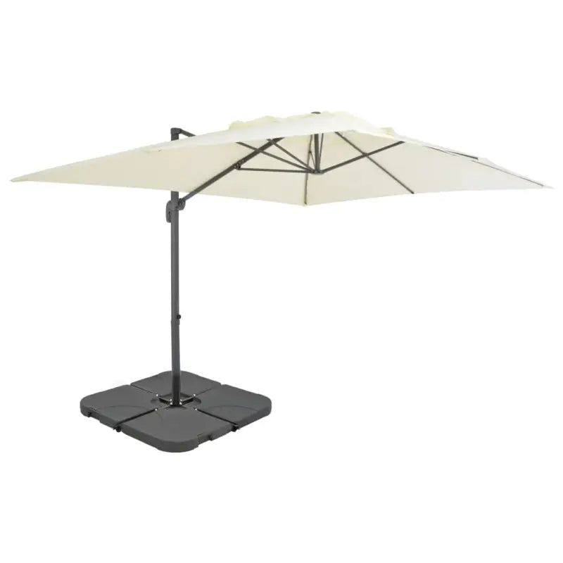 Parasol met draagbare voet en UV-bestendig doek voor optimale bescherming - Zand / 3 x 4 m / 1 - Parasols