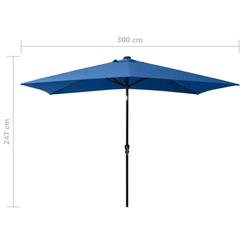 Parasol met stalen paal voor bescherming tegen zon en vochtigheid - Parasols en zonneschermen