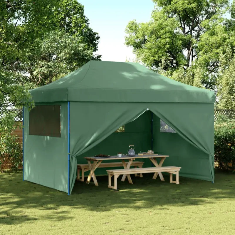 Partytent met 600d Oxford stof voor buitenactiviteiten - Groen / 1 / met 4 zijwanden - Partytenten & prieëlen