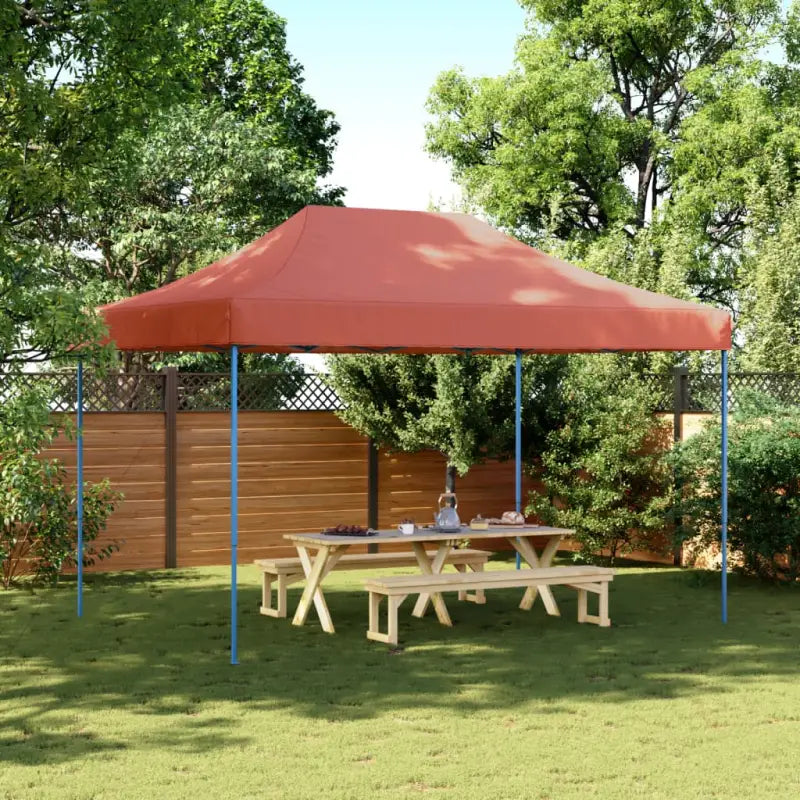 Partytent met 600d Oxford stof voor buitenactiviteiten - Terracotta / 1 / Zonder zijwand - Partytenten & prieëlen