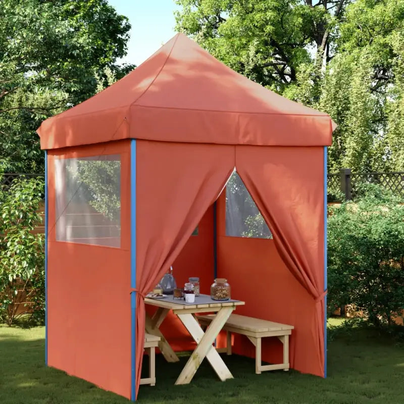 Partytent met 600d Oxford stof voor buitenevenementen en feesten - Terracotta / 1 / met 4 zijwanden - Partytenten &