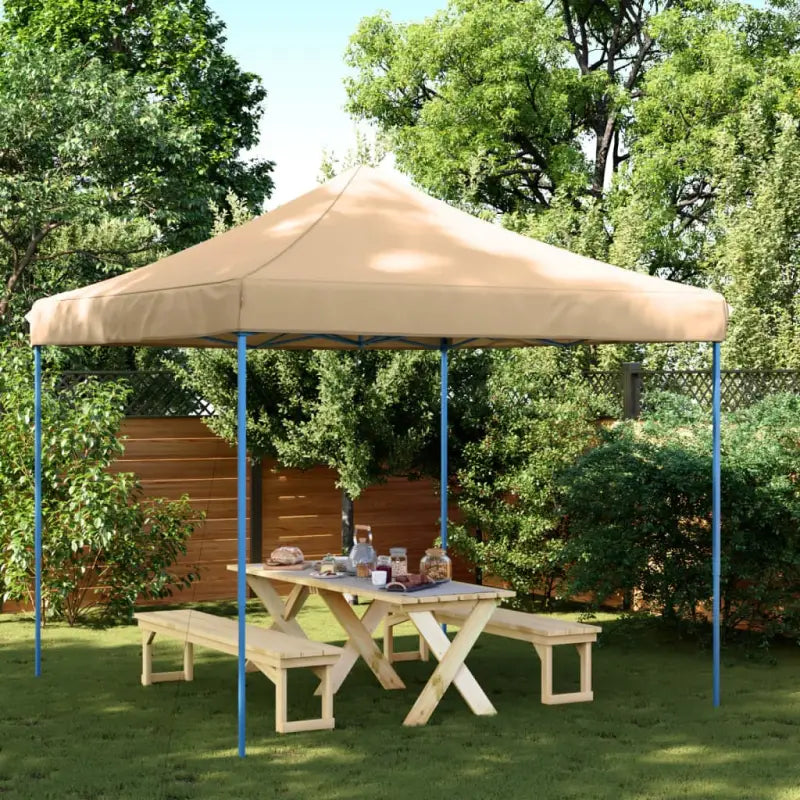 Partytent met roestvrij stalen frame voor buiten en tuinactiviteiten - Beige / 1 / Zonder zijwand - Partytenten &
