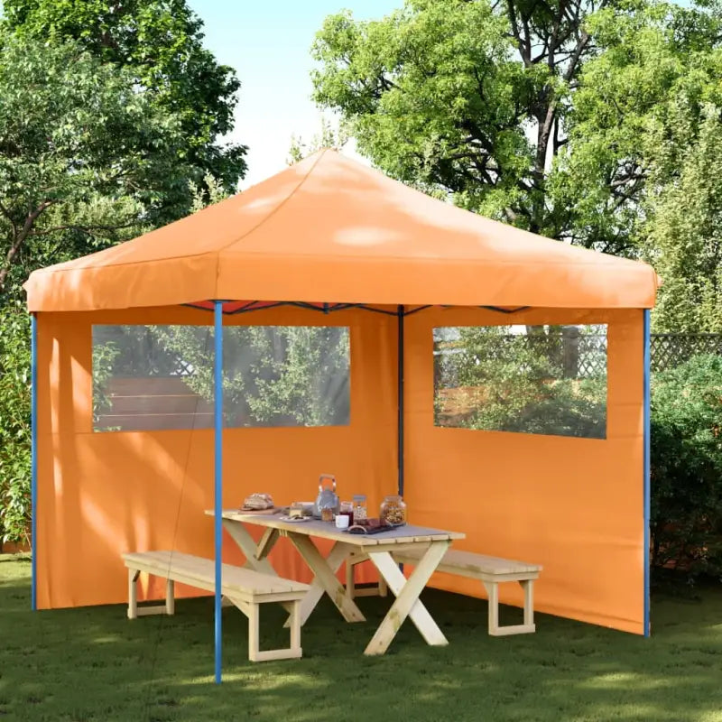 Partytent met roestvrij stalen frame voor buiten en tuinactiviteiten - Oranje / 1 / met 2 zijwanden - Partytenten &