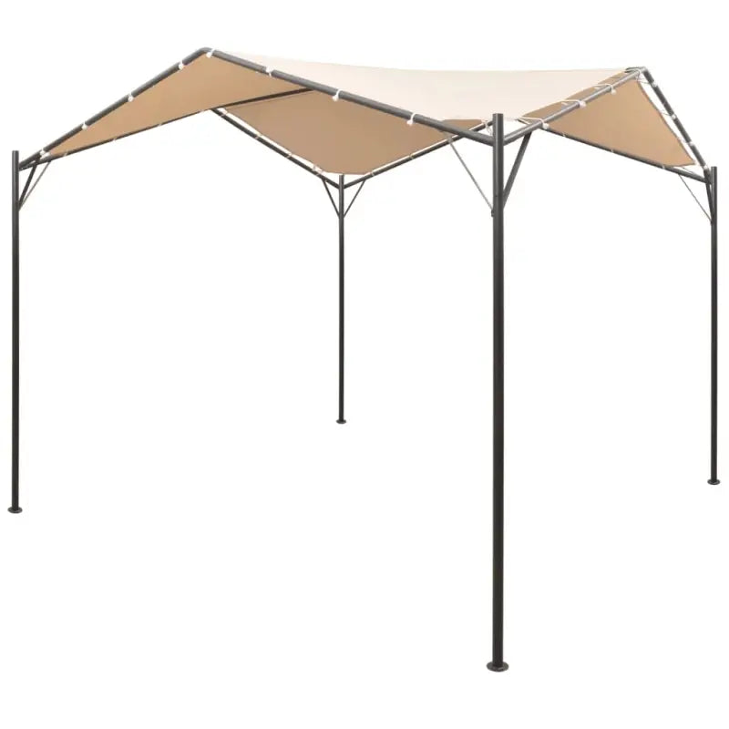 Partytenten met oxford stof en stalen frame voor elke gelegenheid - Beige / 4 x 4 m - Partytenten & prieëlen