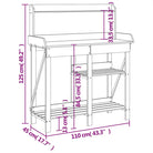 Plantenstandaard van massief vurenhout voor binnen en buiten gebruik - Plantenstandaarden