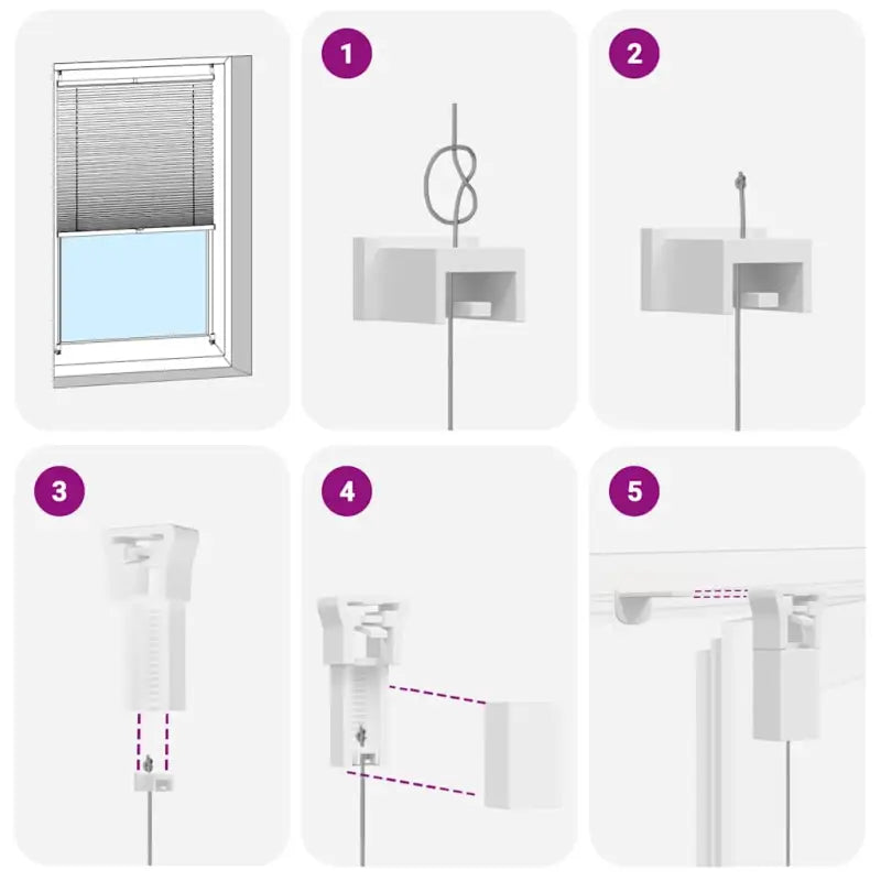 Plissé rolgordijn voor jonge kinderen met gemakkelijke zon- en zichtbescherming - Jaloezieën & rolgordijnen
