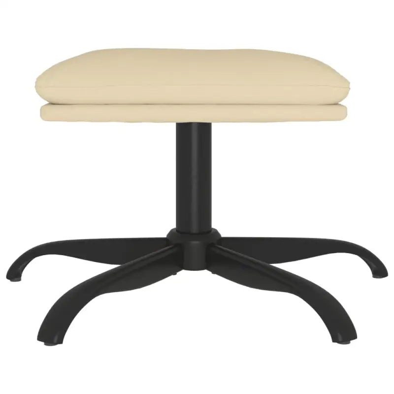 Poefs voetenbank met metalen poten en moderne uitstraling - Poefs