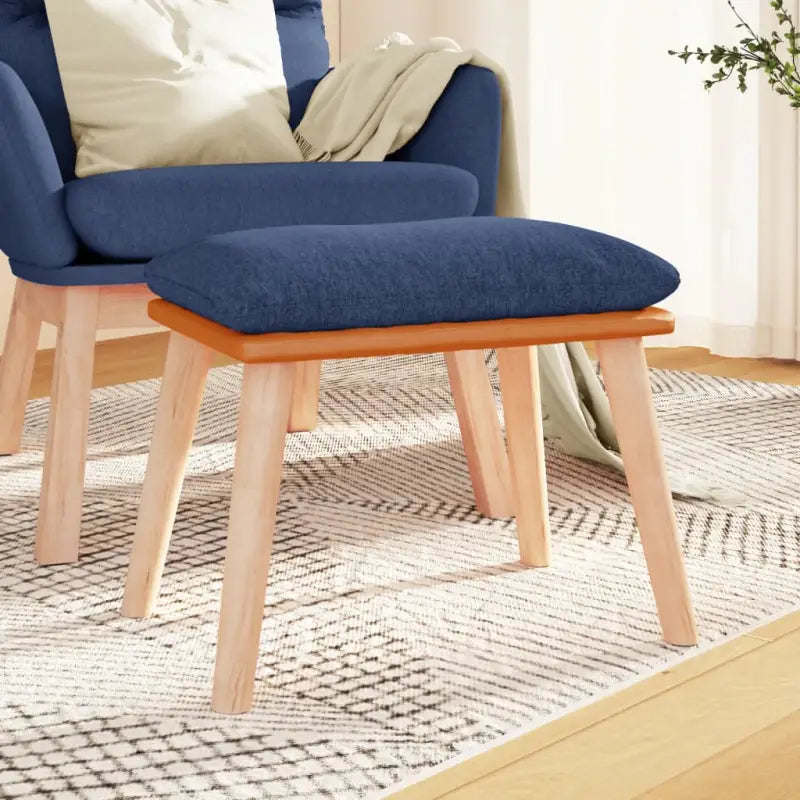 Poefs voor een modern en comfortabel interieur - Blauw / 1 / Lichtbruin - Poefs