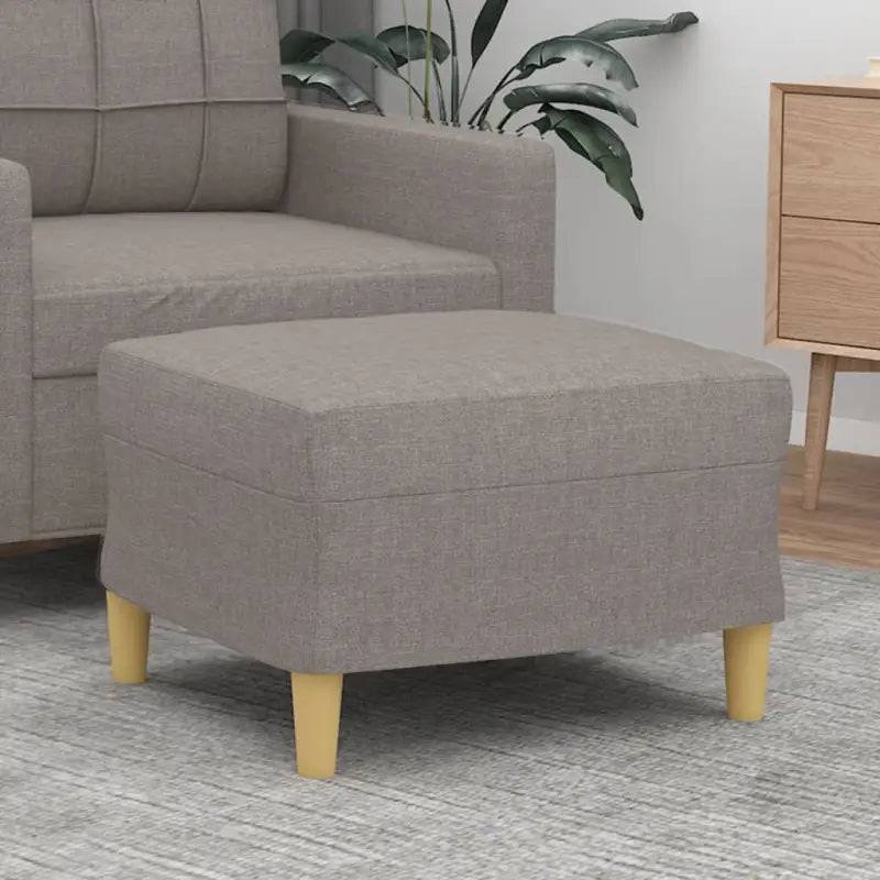 Poefs voor een moderne en comfortabele interieuraccent - Taupe / 60 x 50 x 41 cm / 1 - Poefs
