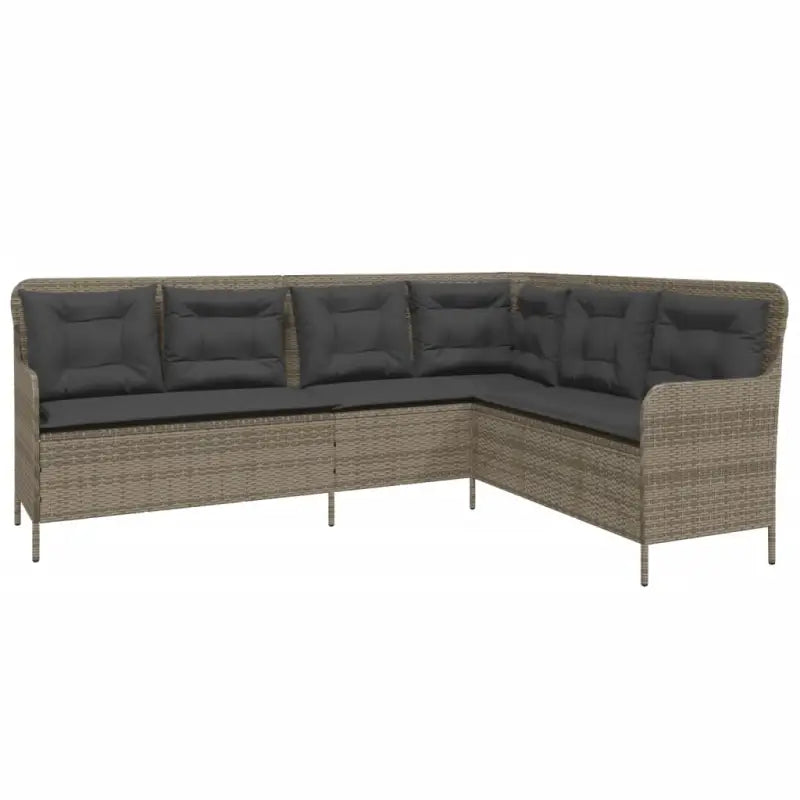 Poly rattan loungeset met comfortabele zitervaring en wasbare hoes - Tuinsets