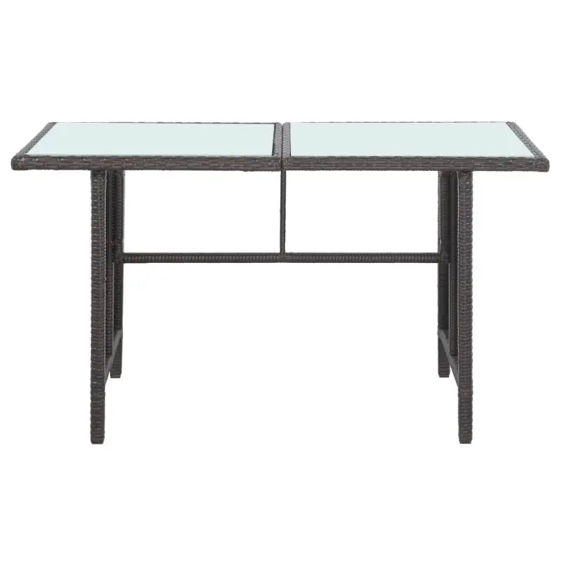 Poly rattan loungeset met gepoedercoat staal en brede zittingstijl - Tuinsets