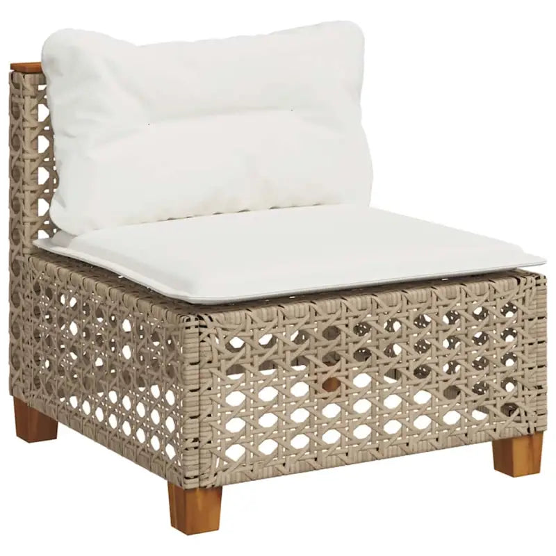 Poly rattan loungeset met natuurlijke olieafwerking en comfortabele zitervaring - Tuinsets