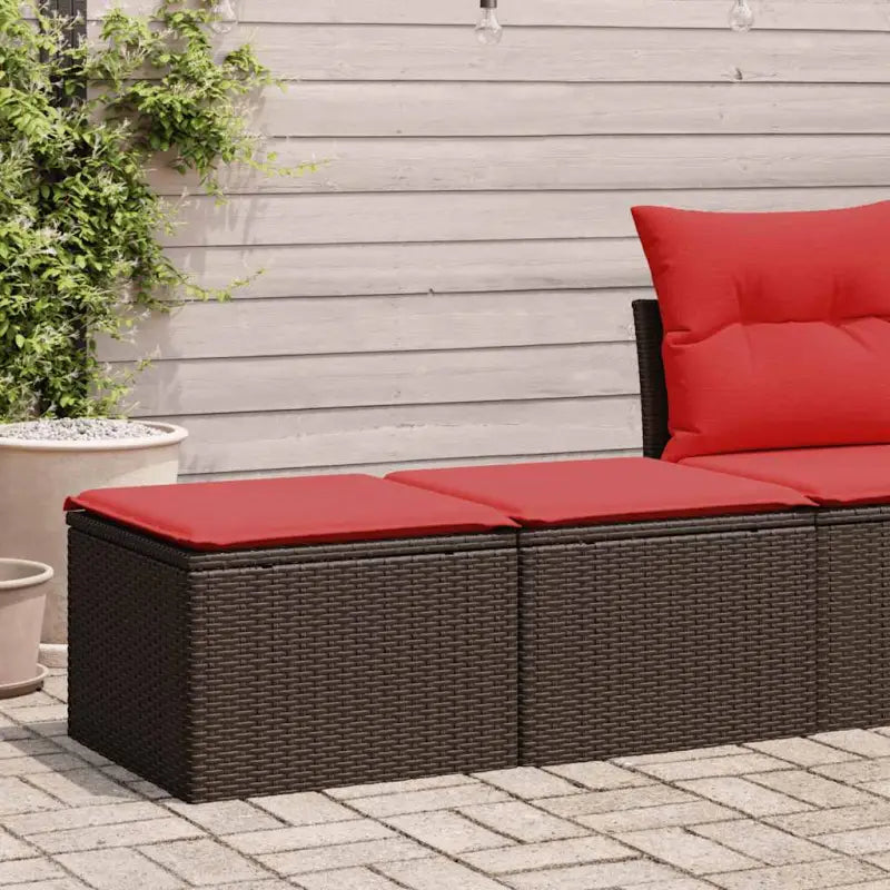 Poly Rattan Loungeset met Waterdichte Tas en Modulair Ontwerp - Bruin - Tuinsets