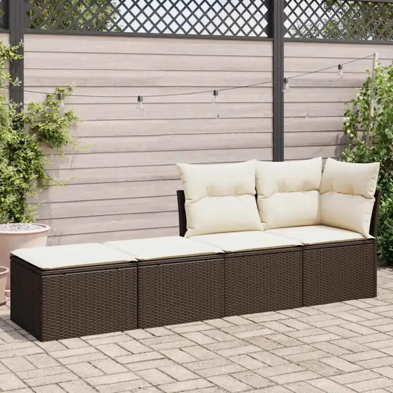 Poly Rattan Loungeset met Waterdichte Tas en Modulair Ontwerp - Tuinsets