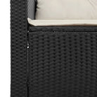 Poly rattan tuinbank met comfortabele zitervaring en wasbare hoes - Loungebanken