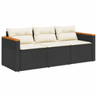 Poly rattan tuinbank met comfortabele zitervaring en wasbare hoes - Loungebanken