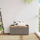 Poly rattan tuinbank met opbergbakje voor andere spullen en waterdichte tas - Tuinbanken