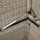 Poly rattan tuinbank met waterdichte zak voor andere spullen en kussens - Tuinbanken