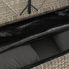 Poly rattan tuinbank met waterdichte zak voor andere spullen en kussens - Tuinbanken