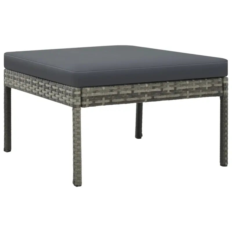 Poly Rattan Tuinset met Dik Diktes Zitkussen voor Buitenplezier - Tuinsets