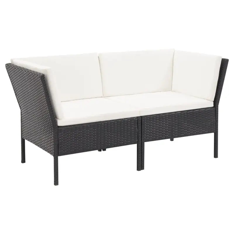 Poly rattan tuinset met levering bevat en brede zitting voor gezellige lounges - Tuinsets