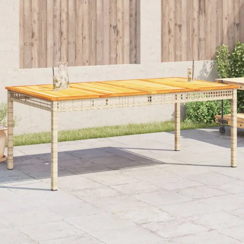 Poly Rattan tuintafel eenvoudig schoon voor gezellige tuin en terras momenten - Tuintafels