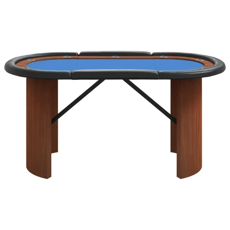 Professionele pokertafel van bewerkt hout met vilten speelblad - Poker- & spellentafels