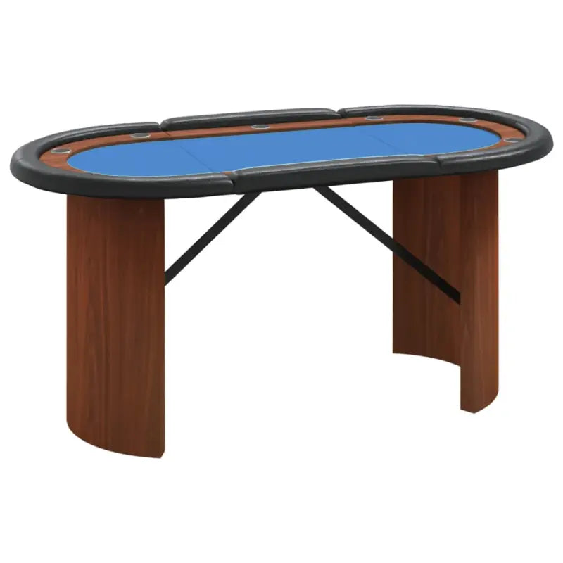 Professionele pokertafel van bewerkt hout met vilten speelblad - Poker- & spellentafels