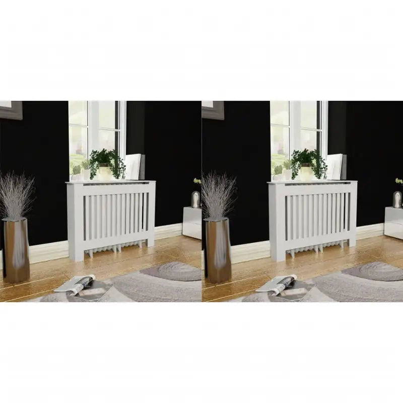 Radiatorombouw met levert inhoud voor decoratie en extra opbergruimte - Wit / 112 x 19 x 81.5 cm / 2 - Accessoires