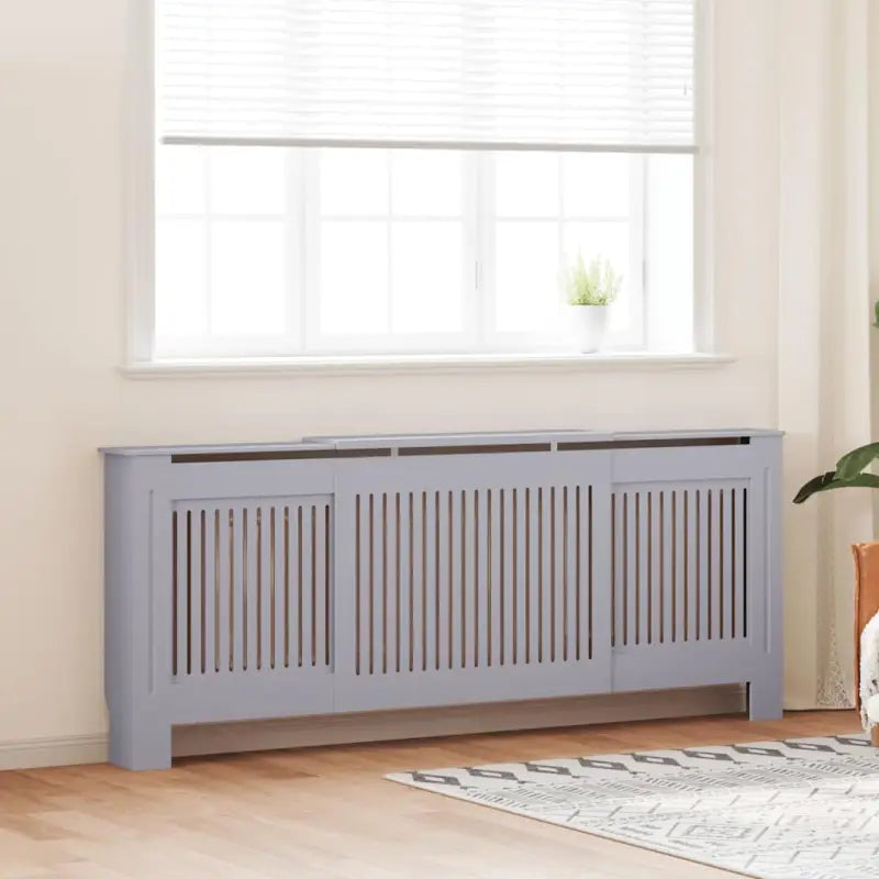 Radiatorombouw met levert inhoud voor decoratie en extra opbergruimte - Grijs / 205 x 20.5 x 81.5 cm / 1 - Accessoires