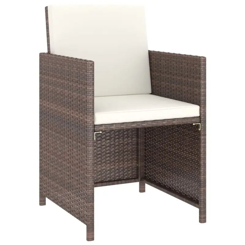 Rattan Tuinset met Glazen Tafelblad en Levering Bevat - Tuinsets