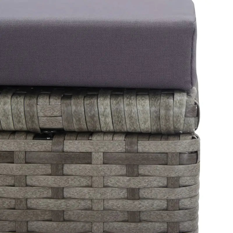 Rattan Tuinset voor Eten En Ontspanning in Moderne Stijl - 8x Fauteuil + 4x voetensteun + Tafel - Tuinsets