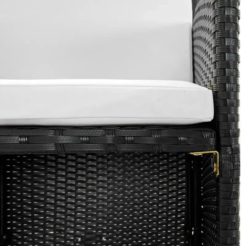 Rattan tuinstoelset met glazen tafelblad inclusief levering bevat - Tuinsets