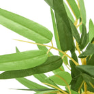 Realistische kunstbamboe plant in kunststof pot voor huis en kantoor - Kunstplanten