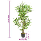 Realistische kunstbamboe plant in kunststof pot voor huis en kantoor - Kunstplanten