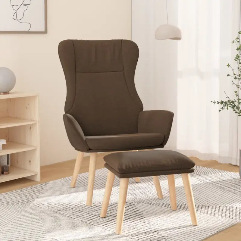 Relaxfauteuil met massief rubberwood voor ultiem comfort - Bruin / 1 / Met voetensteun - Fauteuils & Relaxfauteuils