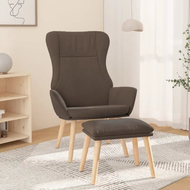 Relaxfauteuil met massief rubberwood voor ultiem comfort - Taupe / 1 / Met voetensteun - Fauteuils & Relaxfauteuils