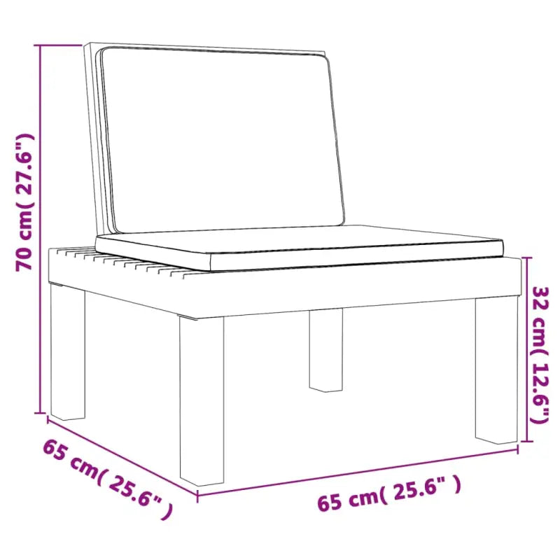 Relaxstoel voor in de tuin met duurzaam polypropeen materiaal - Tuinsets