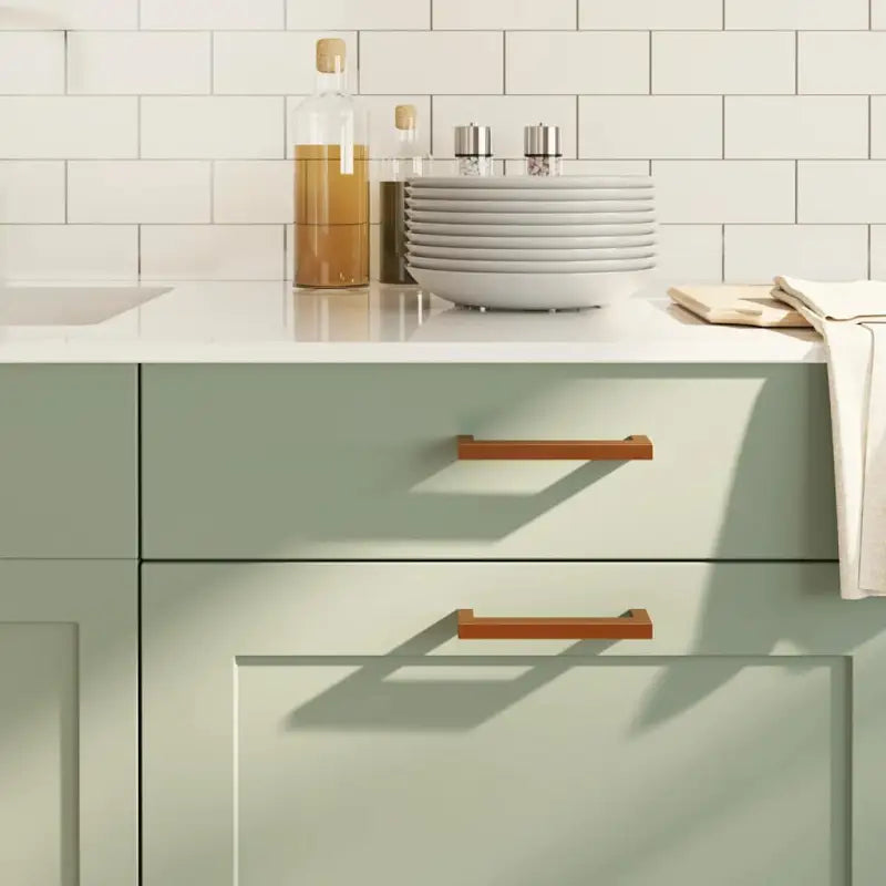 Roestvrijstalen kastknoppen en grepen met modern ontwerp - Brons / 128 mm / 10 - Kastknoppen en kastgrepen