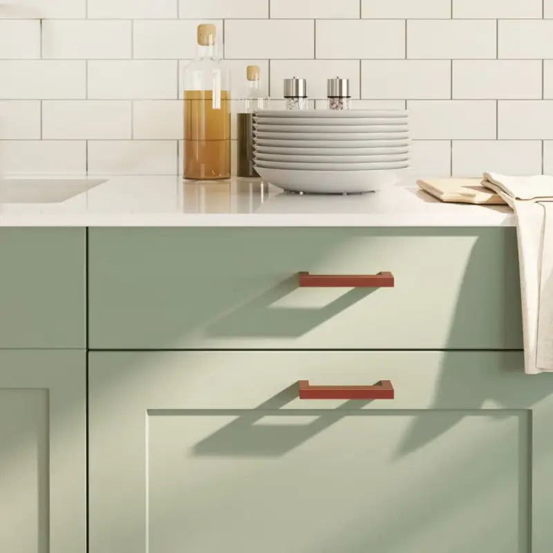 Roestvrijstalen kastknoppen en grepen met modern ontwerp - Brons / 96 mm / 20 - Kastknoppen en kastgrepen