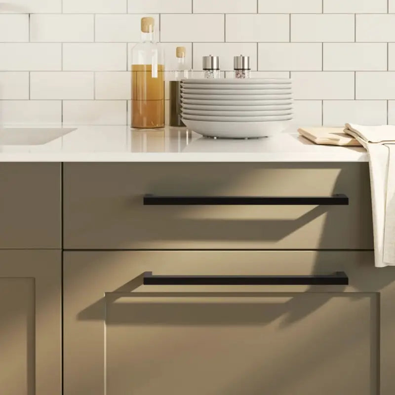 Roestvrijstalen kastknoppen en grepen met modern ontwerp - Zwart / 320 mm / 20 - Kastknoppen en kastgrepen