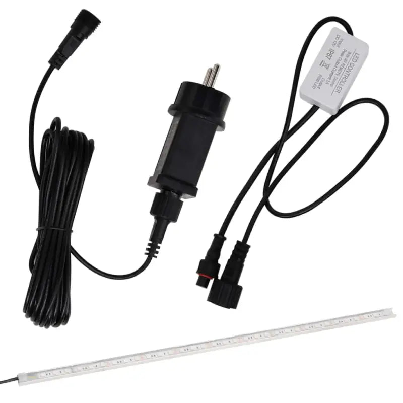 Roestvrijstalen Watervaloverlaat met kleurrijke LED-verlichting voor vijvers - Fonteinen