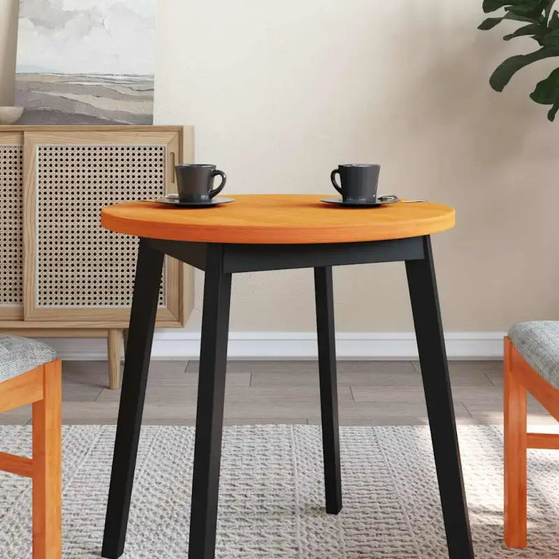 Rond tafelblad van massief grenenhout voor eettafels en salontafels - Wasbruin / Ø 60 x 2.5 cm / 1 - Tafelbladen