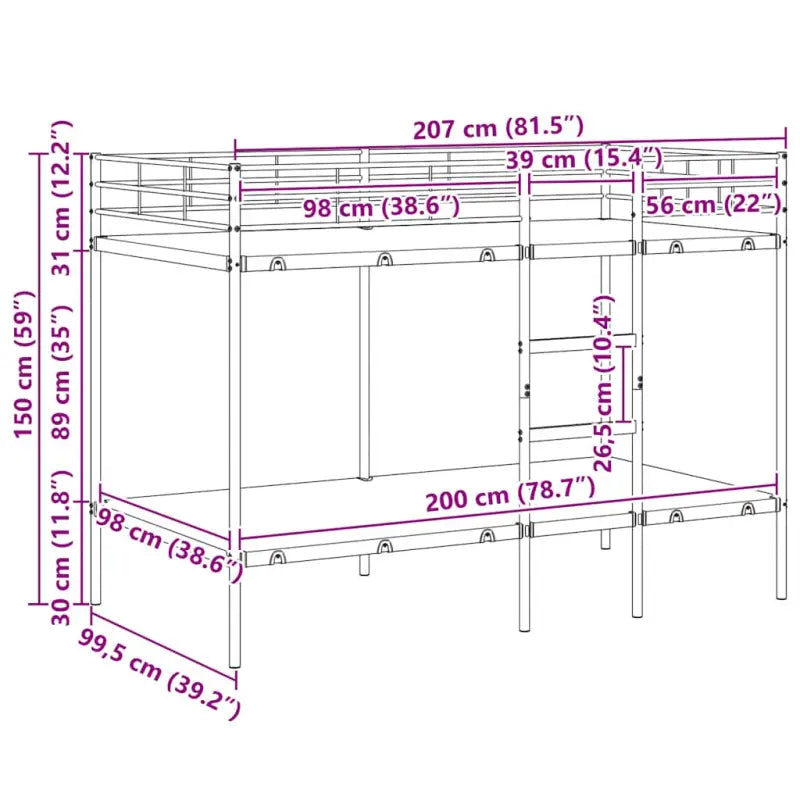 Ruimtebesparende stapelbed voor meerdere kinderen en gasten - Bedden & bedframes