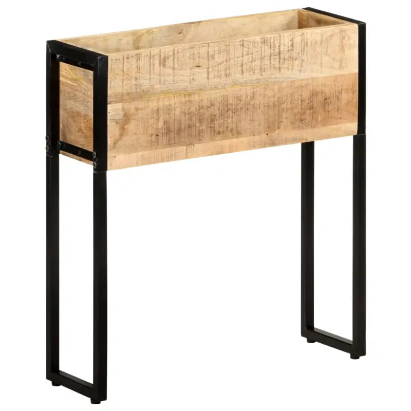 Ruwe Mangohouten plantenbak voor tuin balkon en terras - Bloempotten & plantenbakken