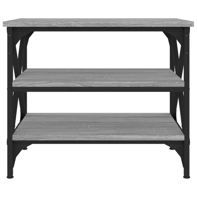 Salontafel in Grijs Sonoma met bewerkt hout voor industriële stijl - Salontafels