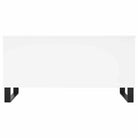 Salontafel met bewerkt hout en metalen poten met lift-top functie - Salontafels