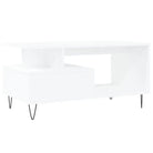 Salontafel met bewerkt hout en metalen poten voor een elegante woonkamer - Salontafels